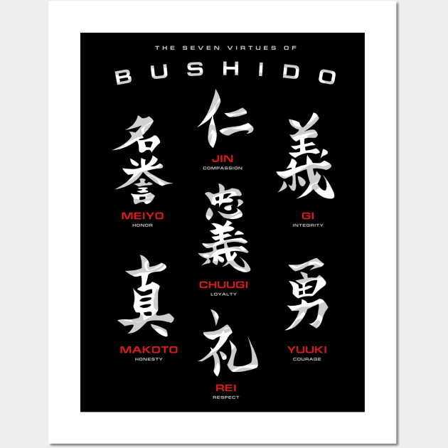 Bushido Code Black Wall Art by nabakumov